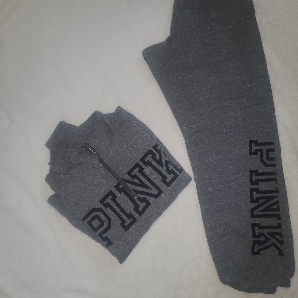 PINK Victoria's Secret Gray Lounge Set